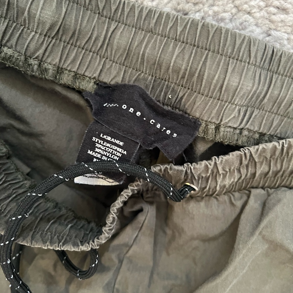 Women's Olive Cargo Joggers - Picture 3 of 3
